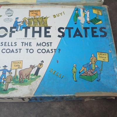Vintage board games - Pollyanna - Game of the United States - Rook - Rack o