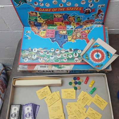 Vintage board games - Pollyanna - Game of the United States - Rook - Rack o