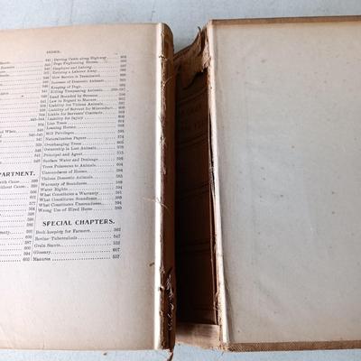 LOT 135: Hand-Body of Ready Reference 1897, Diseases of Cattle 1909, Louden Machinery Co. Catalog 1929 & World of Bees 1965