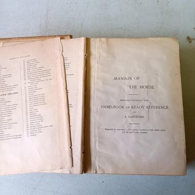 LOT 135: Hand-Body of Ready Reference 1897, Diseases of Cattle 1909, Louden Machinery Co. Catalog 1929 & World of Bees 1965
