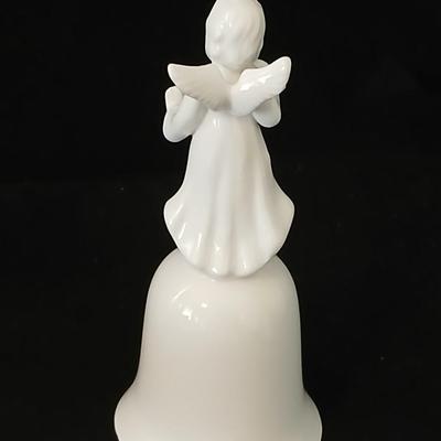 Two porcelain angel bells and a porcelain angel figure - Enesco - 50% Fine bone china -