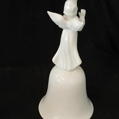 Two porcelain angel bells and a porcelain angel figure - Enesco - 50% Fine bone china -