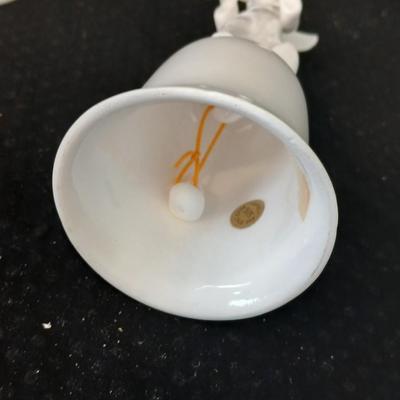 Two porcelain angel bells and a porcelain angel figure - Enesco - 50% Fine bone china -