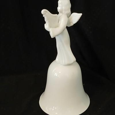 Two porcelain angel bells and a porcelain angel figure - Enesco - 50% Fine bone china -