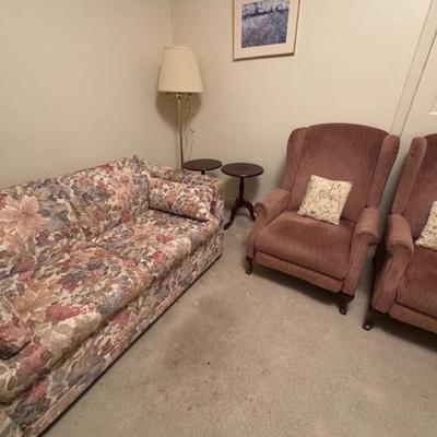 Sleeper Loveseat & (2) Recliners