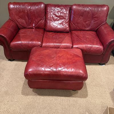 Sleeper Sofa & Ottoman (BLR-MG)