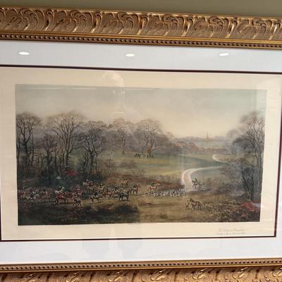 Framed Equestrian Print (BLR-MG)