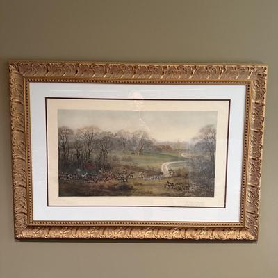 Framed Equestrian Print (BLR-MG)