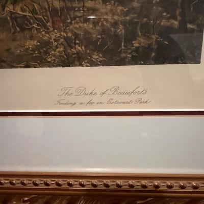 Framed Equestrian Print (BLR-MG)