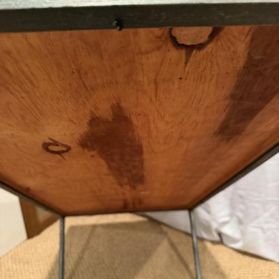 Wooden Coffee Table With Storage & Iron Frame (BLR-MG)