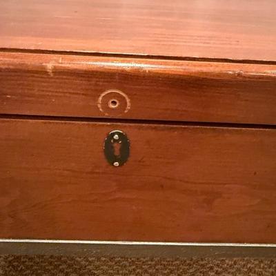 Wooden Coffee Table With Storage & Iron Frame (BLR-MG)