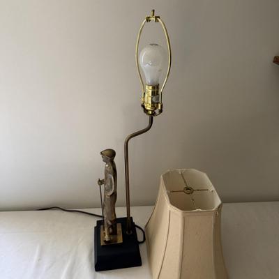 Brass Golfer Table Lamp (BLR-MG)