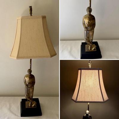 Brass Golfer Table Lamp (BLR-MG)