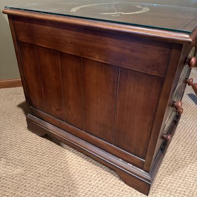 Golf Themed Three Drawer End Table (BLR-MG)