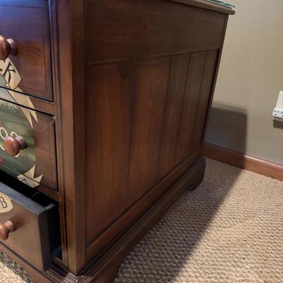 Golf Themed Three Drawer End Table (BLR-MG)