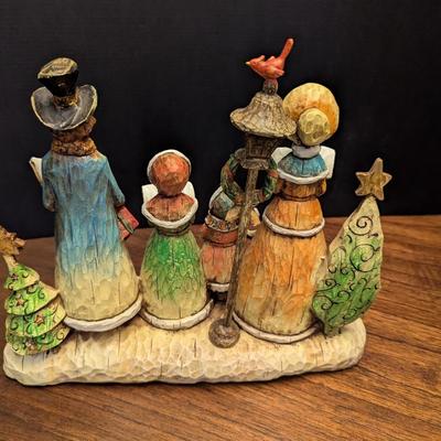 Resin Merry Christmas Carolers
