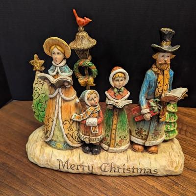 Resin Merry Christmas Carolers