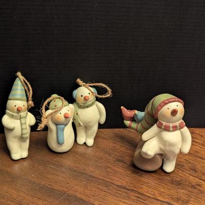 Bonny Lynn Russ Snowmen Ornaments