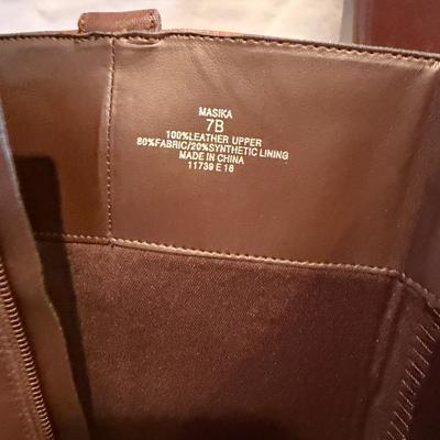 Ralph Lauren Leather Boots - Size 7 (BGB-MG)