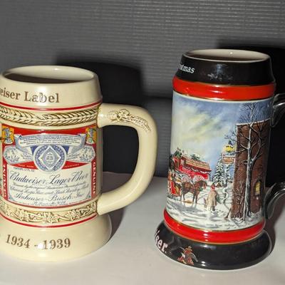 Handcrafted 1992 Collector's Series "A Perfect Christmas" & Evolution Of The Budweiser Label 200 State Convention...
