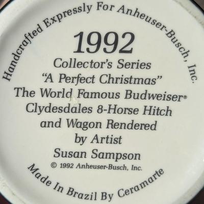 Handcrafted 1992 Collector's Series "A Perfect Christmas" & Evolution Of The Budweiser Label 200 State Convention...