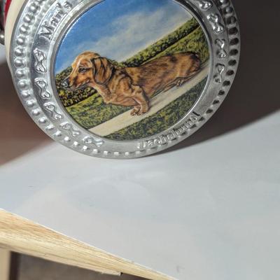Handcrafted Budweiser "Man's Best Friend" Dachshund Stein
