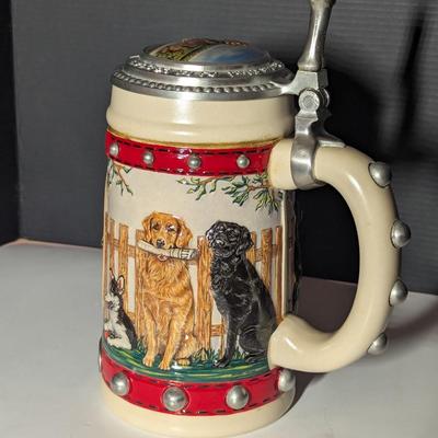 Handcrafted Budweiser "Man's Best Friend" Dachshund Stein
