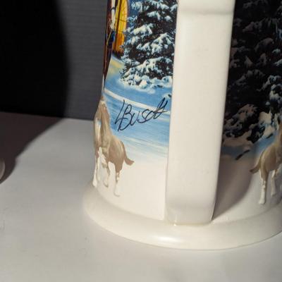 Handcrafted "Holiday In The Mountains" 2000 Stein & 2005 Holiday Stein Signature Edition #3