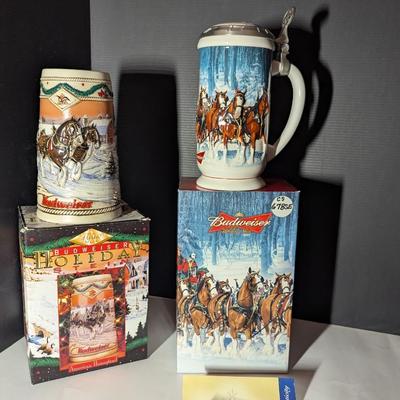 Handcrafted American Homestead 1996 Stein & 2007 Winter's Calm Stein #4