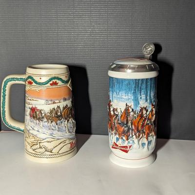 Handcrafted American Homestead 1996 Stein & 2007 Winter's Calm Stein #4