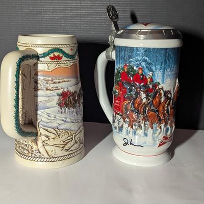 Handcrafted American Homestead 1996 Stein & 2007 Winter's Calm Stein #4