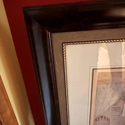 Large Framed Print of Young Girl Playing Piano (BPR-RG)