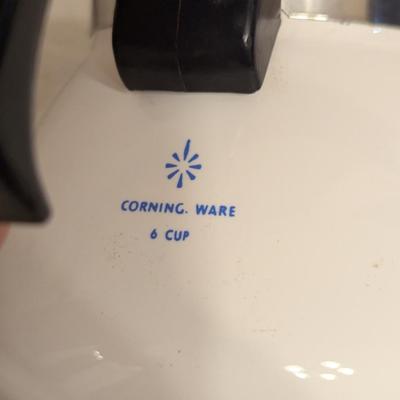 Sale Photo Thumbnail #1129: corning ware blue cornflower 6 cup teapot /coffee pot
