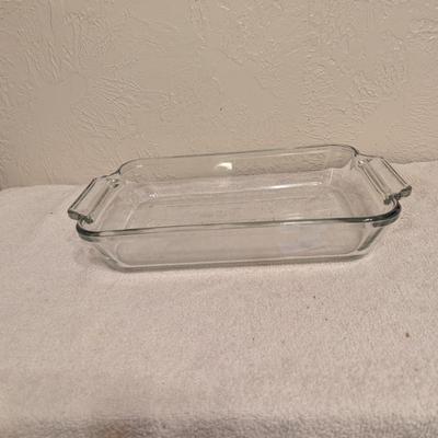 Sale Photo Thumbnail #1138: Anchor Hocking clear baking dish 2 set 8 x 11 x 2.25
