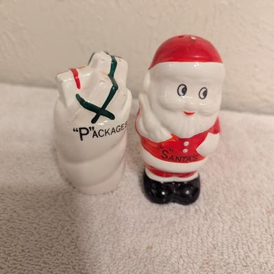 Sale Photo Thumbnail #1175: Santa- salt, packages- pepper