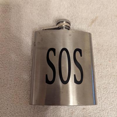 Sale Photo Thumbnail #1205: Zippo stainless teel flask