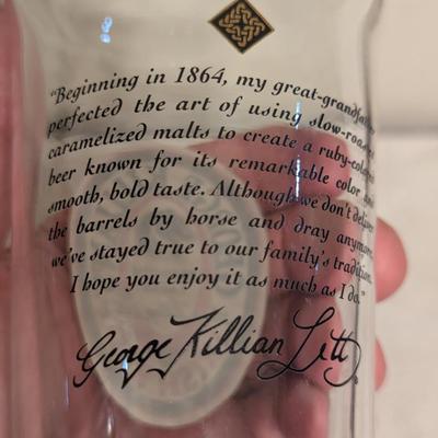 Sale Photo Thumbnail #1212: George Killian's Irisin Red Glass Tumbler