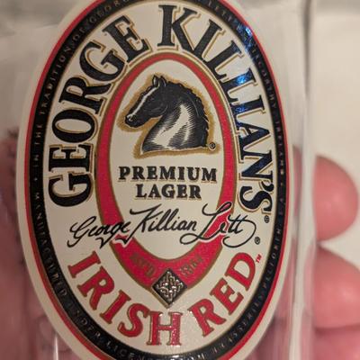 Sale Photo Thumbnail #1211: George Killian's Irisin Red Glass Tumbler