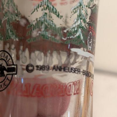 Sale Photo Thumbnail #1241: Budweiser Clydesdale pilsner pint glasses