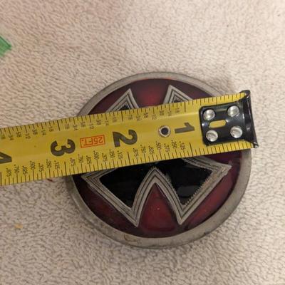 Sale Photo Thumbnail #1262: skull iron cross belt buckle