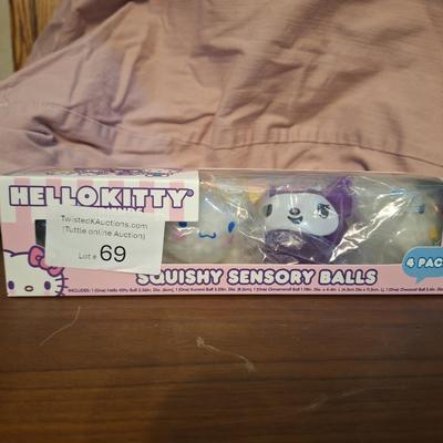 Sale Photo Thumbnail #312: Hello Kitty Squishy sensory balls- set of 4 new in box