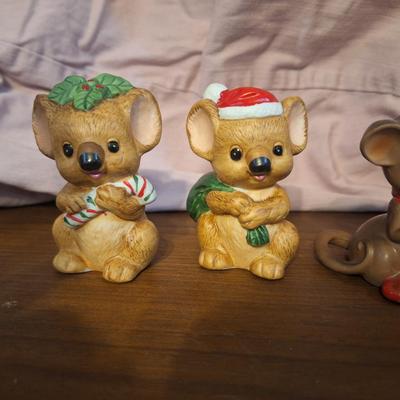 Sale Photo Thumbnail #330: 2 Lefton Koala Bears and one Josef original mouse
