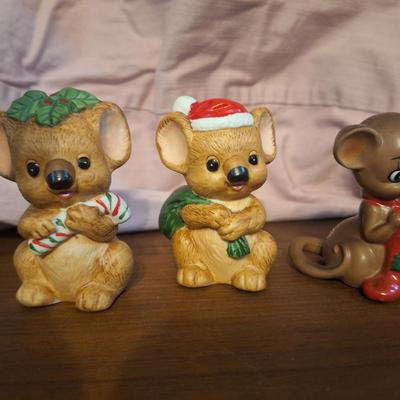 Sale Photo Thumbnail #328: 2 Lefton Koala Bears and one Josef original mouse
