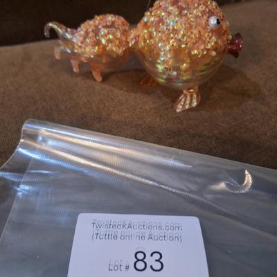 Sale Photo Thumbnail #381: hand-blown glass fish ornament