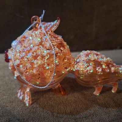 Sale Photo Thumbnail #383: hand-blown glass fish ornament