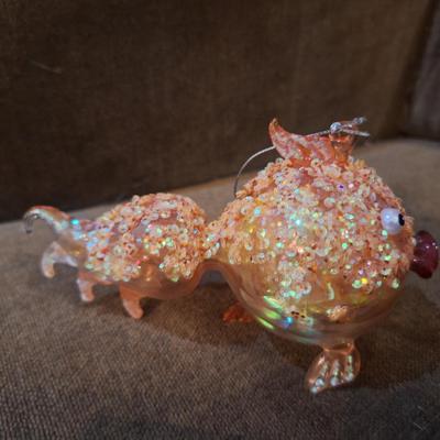 Sale Photo Thumbnail #380: hand-blown glass fish ornament