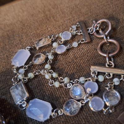 Sale Photo Thumbnail #417: 2 bracelets and one brooch