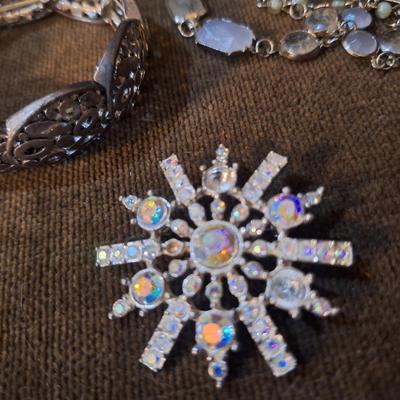 Sale Photo Thumbnail #418: 2 bracelets and one brooch