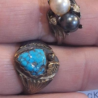 Sale Photo Thumbnail #464: neither have markings but they do look like sterling and don't stick to magnet.