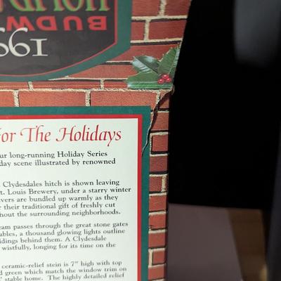 Handcrafted "Holiday In The Mountains" 2000 Stein & 1997 Home For The Holidays Stein #5